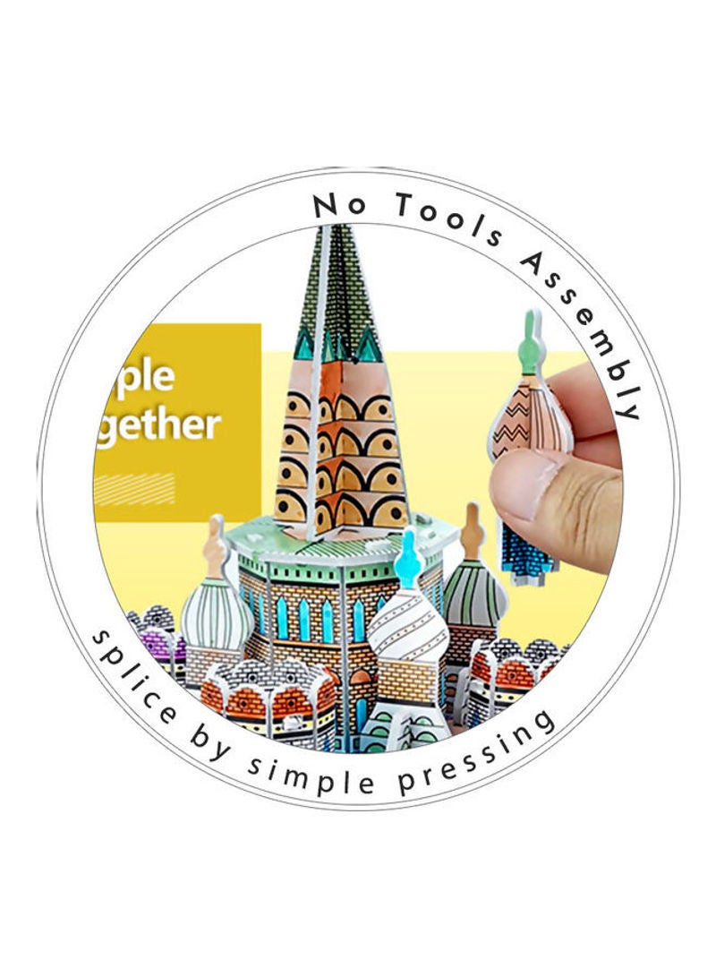 مجموعة أحجية ثلاثية الأبعاد من 40 قطعة على شكل قلعة بأبعاد 26.00x3.50x18.50 سم - Image 4